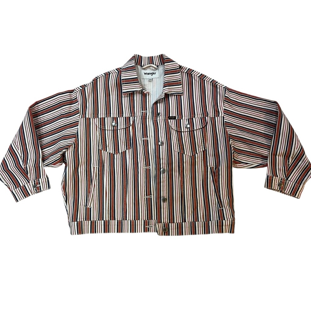 Wrangler Striped Jean Jacket